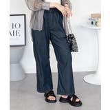 エアリーデニム ウエストゴムパンツ レディース 大きいサイズ | JungleJalopy | 詳細画像19 