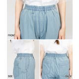 エアリーデニム ウエストゴムパンツ レディース 大きいサイズ | JungleJalopy | 詳細画像28 