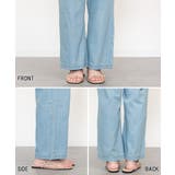 エアリーデニム ウエストゴムパンツ レディース 大きいサイズ | JungleJalopy | 詳細画像29 