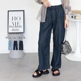 エアリーデニム ウエストゴムパンツ レディース 大きいサイズ | JungleJalopy | 詳細画像33 