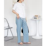 エアリーデニム ウエストゴムパンツ レディース 大きいサイズ | JungleJalopy | 詳細画像7 