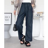 ONEW-NAVY | エアリーデニム ウエストゴムパンツ レディース 大きいサイズ | JungleJalopy