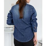 ノーカラーウエスタンデニムシャツ レディース 大きいサイズ レビュー特典あり | JungleJalopy | 詳細画像12