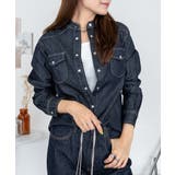 ノーカラーウエスタンデニムシャツ レディース 大きいサイズ レビュー特典あり | JungleJalopy | 詳細画像16