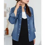 ノーカラーウエスタンデニムシャツ レディース 大きいサイズ レビュー特典あり | JungleJalopy | 詳細画像2