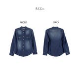 ノーカラーウエスタンデニムシャツ レディース 大きいサイズ レビュー特典あり | JungleJalopy | 詳細画像31