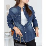 ノーカラーウエスタンデニムシャツ レディース 大きいサイズ レビュー特典あり | JungleJalopy | 詳細画像9