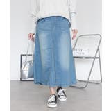 【S-M・L-LL・3L・4L】ウエストリブ デニムロングスカート | JungleJalopy | 詳細画像12 