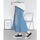 【S-M・L-LL・3L・4L】ウエストリブ デニムロングスカート | JungleJalopy | 詳細画像13 