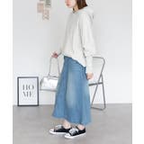 【S-M・L-LL・3L・4L】ウエストリブ デニムロングスカート | JungleJalopy | 詳細画像16 