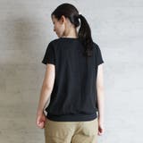 【M-L・LL-3L・4L-5L】コットンフライスVネックフレンチTシャツ | JungleJalopy | 詳細画像10 