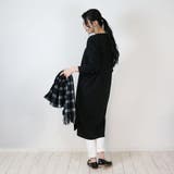 コクーンシルエット長袖ワンピース レディース 大きいサイズ | JungleJalopy | 詳細画像16