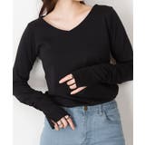 【M・L・LL・3L・4L】Vネック指空きTシャツ | JungleJalopy | 詳細画像7 