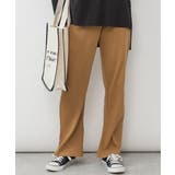 CAMEL | 裾スリットストレートカットパンツ レディース 大きいサイズ | JungleJalopy