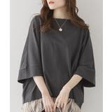 C-GRAY | 【M-L・LL-3L・4L-5L】ボートネック7分袖ドルマンTシャツ | JungleJalopy