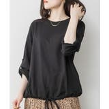 BLACK | 裾バルーン2wayカットソー ロンt 長袖 | JungleJalopy