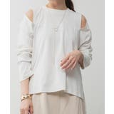 OFFWHITE | オープンショルダーロングスリーブTシャツ レディース 大きいサイズ | JungleJalopy