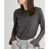 綿フライス袖口フレア長袖カットソー | JungleJalopy | 詳細画像21 