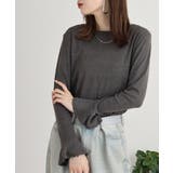 綿フライス袖口フレア長袖カットソー | JungleJalopy | 詳細画像22 