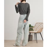 綿フライス袖口フレア長袖カットソー | JungleJalopy | 詳細画像25 