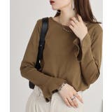 綿フライス袖口フレア長袖カットソー | JungleJalopy | 詳細画像34 