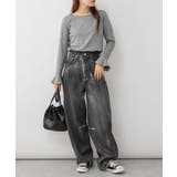 綿フライス袖口フレア長袖カットソー | JungleJalopy | 詳細画像53 