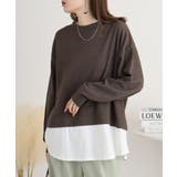 ワッフル裾切り替え長袖Tシャツ 冬 レディース | JungleJalopy | 詳細画像28 