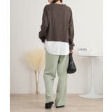 ワッフル裾切り替え長袖Tシャツ 冬 レディース | JungleJalopy | 詳細画像33 