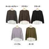 ワッフル裾切り替え長袖Tシャツ 冬 レディース | JungleJalopy | 詳細画像64 