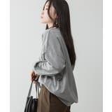 M-GRAY | ゆったりロングスリーブカットソー レディース 大きいサイズ | JungleJalopy