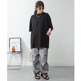 オーバーサイズコットンパネルTシャツ レディース 大きいサイズ | JungleJalopy | 詳細画像21