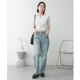 キーネックコットン5分袖トップ レディース 大きいサイズ | JungleJalopy | 詳細画像22