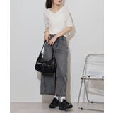 キーネックコットン5分袖トップ レディース 大きいサイズ | JungleJalopy | 詳細画像34