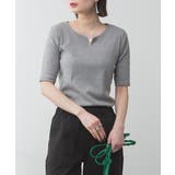 キーネックコットン5分袖トップ レディース 大きいサイズ | JungleJalopy | 詳細画像38