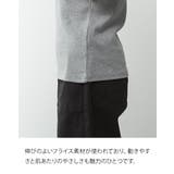 キーネックコットン5分袖トップ レディース 大きいサイズ | JungleJalopy | 詳細画像4