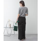 キーネックコットン5分袖トップ レディース 大きいサイズ | JungleJalopy | 詳細画像48