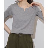 キーネックコットン5分袖トップ レディース 大きいサイズ | JungleJalopy | 詳細画像51