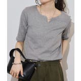 キーネックコットン5分袖トップ レディース 大きいサイズ | JungleJalopy | 詳細画像54