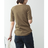 キーネックコットン5分袖トップ レディース 大きいサイズ | JungleJalopy | 詳細画像63