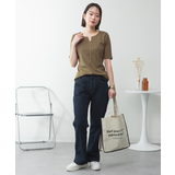 キーネックコットン5分袖トップ レディース 大きいサイズ | JungleJalopy | 詳細画像68