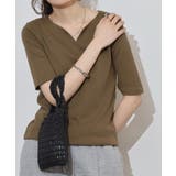 キーネックコットン5分袖トップ レディース 大きいサイズ | JungleJalopy | 詳細画像75