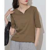 キーネックコットン5分袖トップ レディース 大きいサイズ | JungleJalopy | 詳細画像77