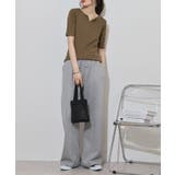 キーネックコットン5分袖トップ レディース 大きいサイズ | JungleJalopy | 詳細画像78