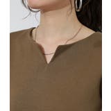 キーネックコットン5分袖トップ レディース 大きいサイズ | JungleJalopy | 詳細画像80