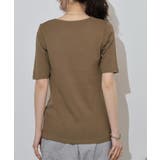 キーネックコットン5分袖トップ レディース 大きいサイズ | JungleJalopy | 詳細画像82