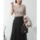 キーネックコットン5分袖トップ レディース 大きいサイズ | JungleJalopy | 詳細画像85