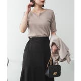 キーネックコットン5分袖トップ レディース 大きいサイズ | JungleJalopy | 詳細画像87