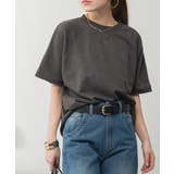 C-GRAY | ミニ裏毛ラグラン半袖トレーナ レディース 大きいサイズ | JungleJalopy