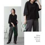 Vネック 7分袖 ドルマンTシャツ | JungleJalopy | 詳細画像2 