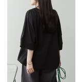 Vネック 7分袖 ドルマンTシャツ | JungleJalopy | 詳細画像4 